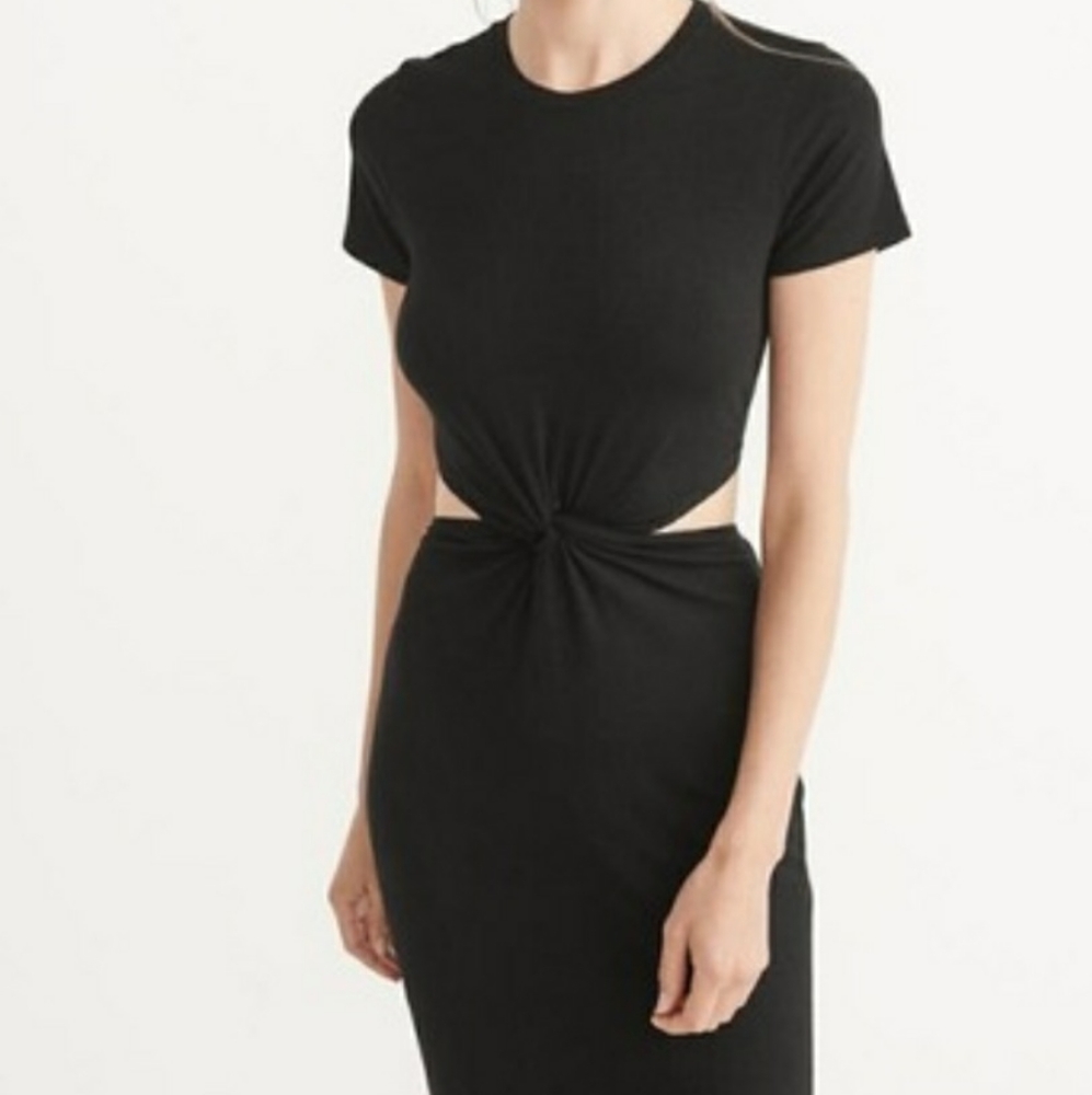 Abercrombie & Fitch Cutout Midi Dress